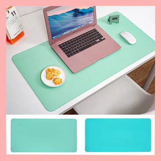 ส่งไว พร้อมส่งจากไทย Mouse Pad แผ่นรองเมาส์สีพื้น/สีพาสเทลน่ารักๆ แผ่นรองเมาส์ขนาดใหญ่ หนัง PU มีหลายขนาด แผ่นรองกันน้ำ