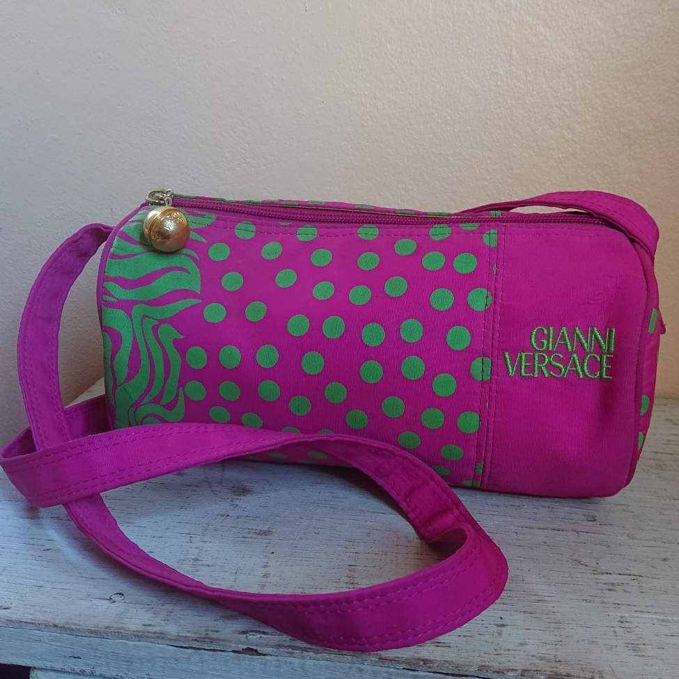 Vintage Versace Print Crossbody Bag