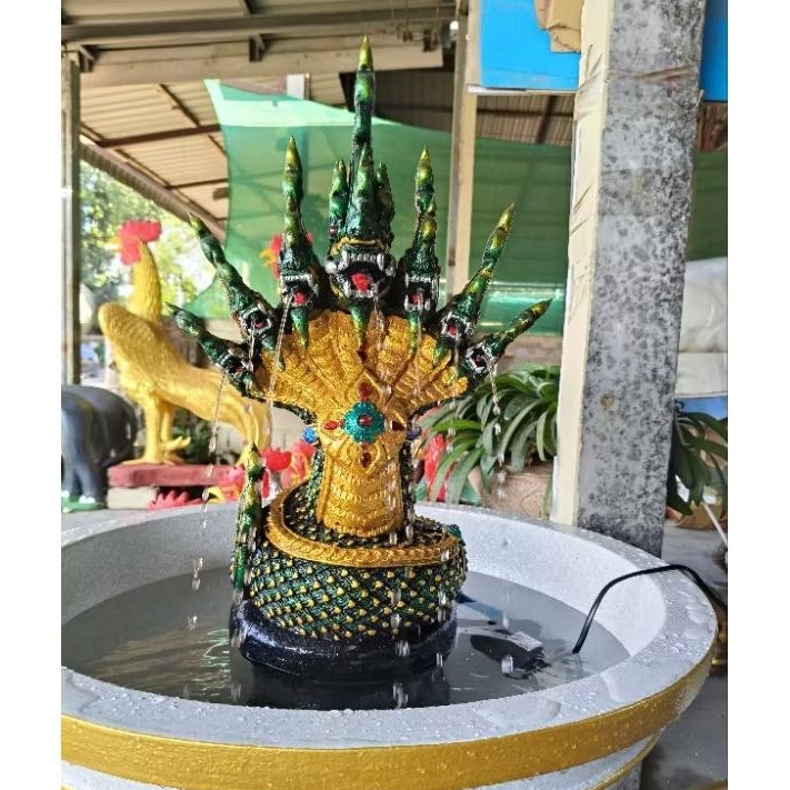 พญานาค 7 เศียรสูง 50 หน้าตักฐาน 28 cm