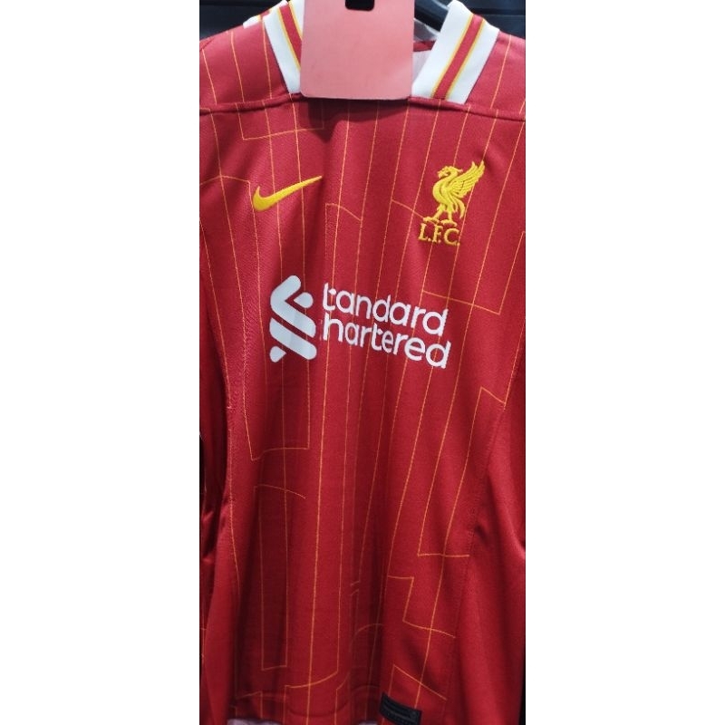 เสื้อฟุตบอล ไนกี้ ลิเวอร์พูล Nike Liverpool Home 2024/25 เกรด แฟนบอล ของแท้ มือ1 ป้ายห้อย