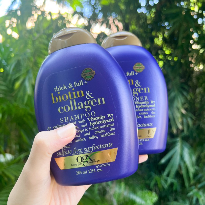 แชมพู ครีมนวดผม OGX biotin&collagen