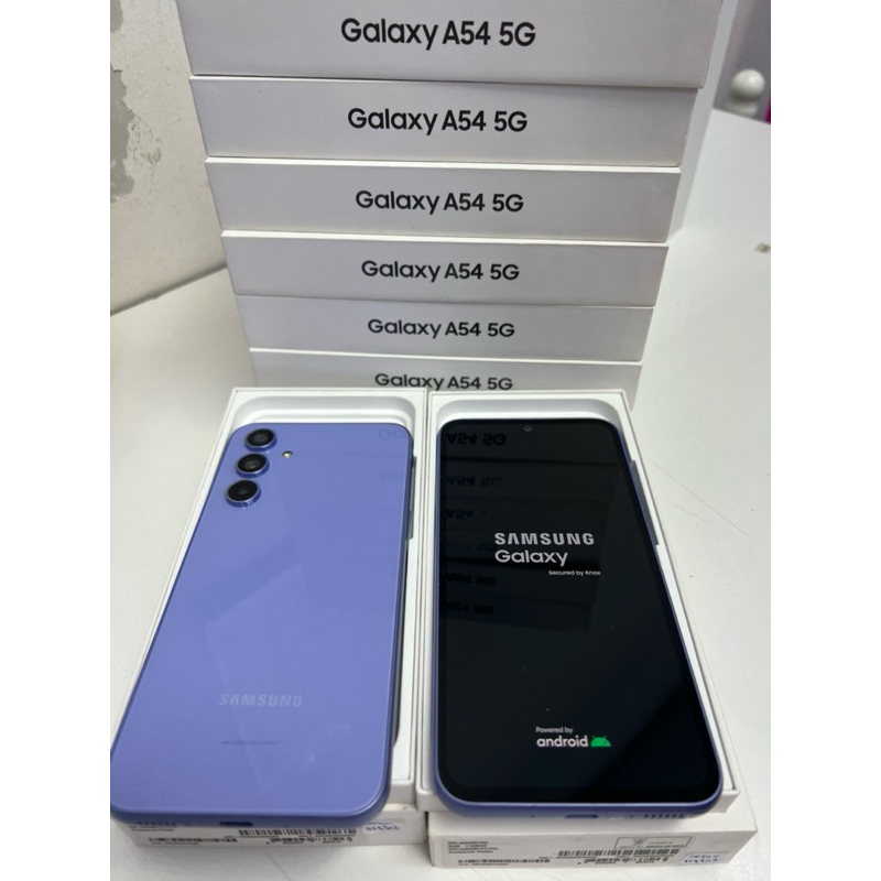 📌สินค้ามือสอง📌Samsung A54(5G)8/128GB ประกันร้าน1เดือนอุปกรณ์ครบกล่องสภาพสวย