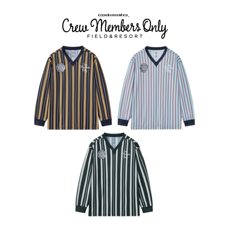 🇰🇷✨Crew Members Only KICK OFF JERSEY STRIPE ✨🇰🇷