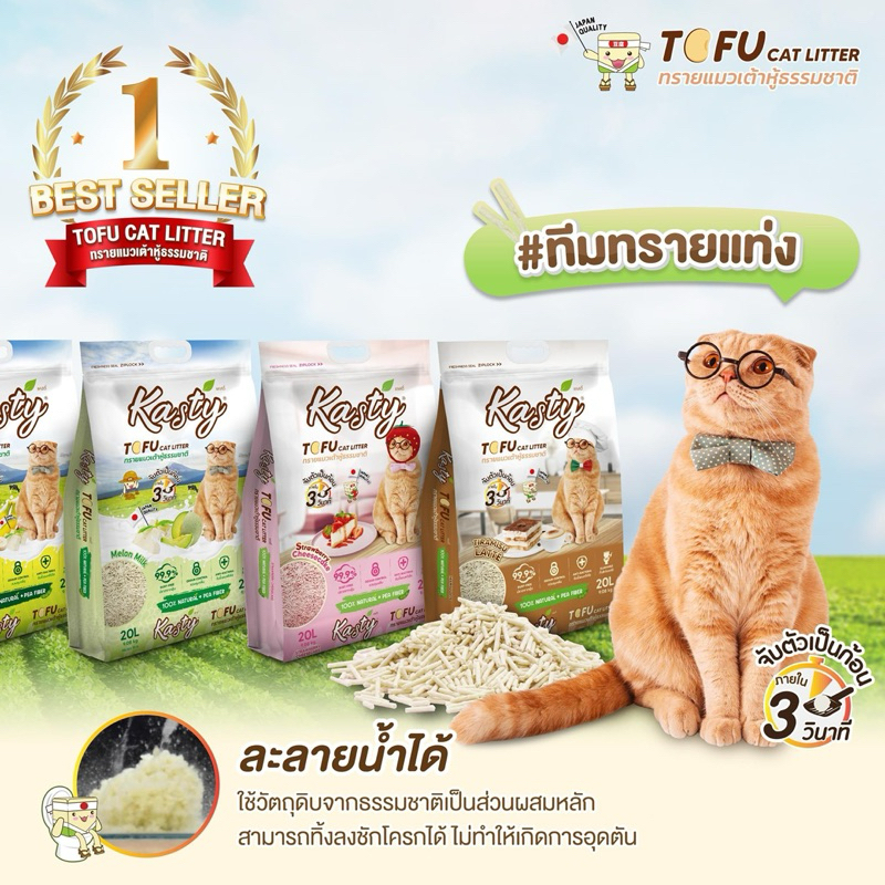 Kasty ทรายแคสตี้ชนิดแท่ง 10L - รูปที่ 2