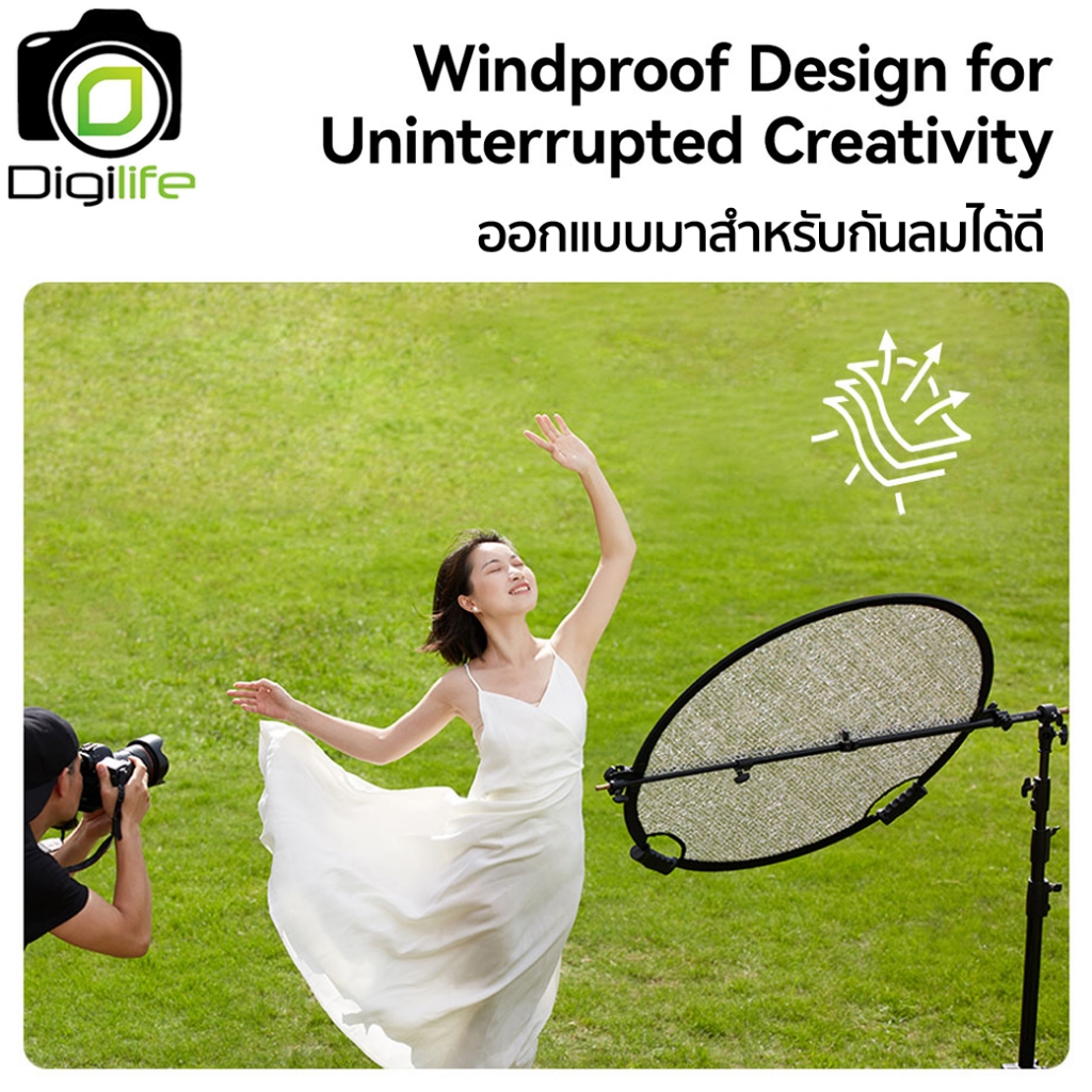 Godox Reflector W-RFT55, W-RFT80, W-RFT130 Windproof Reflector วงกลม 2 in 1 - 55, 80, 130 cm. / Digilife Thailand