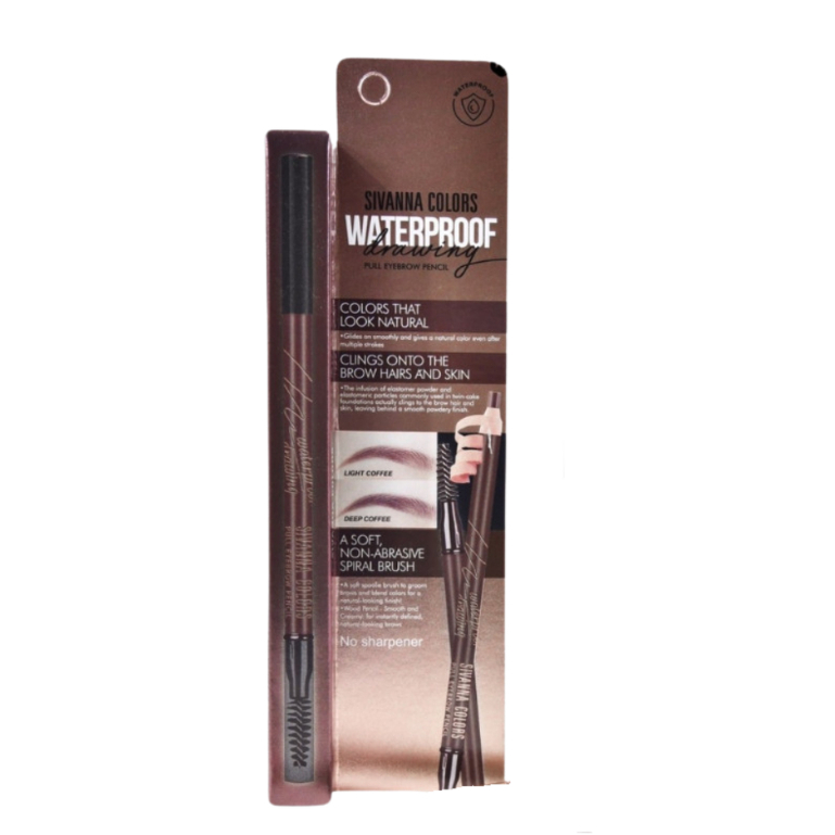 ดินสอเขียนคิ้วสูตรกันน้ำ SIVANNA COLORS Waterproof Brow Pencil รุ่น ES8018