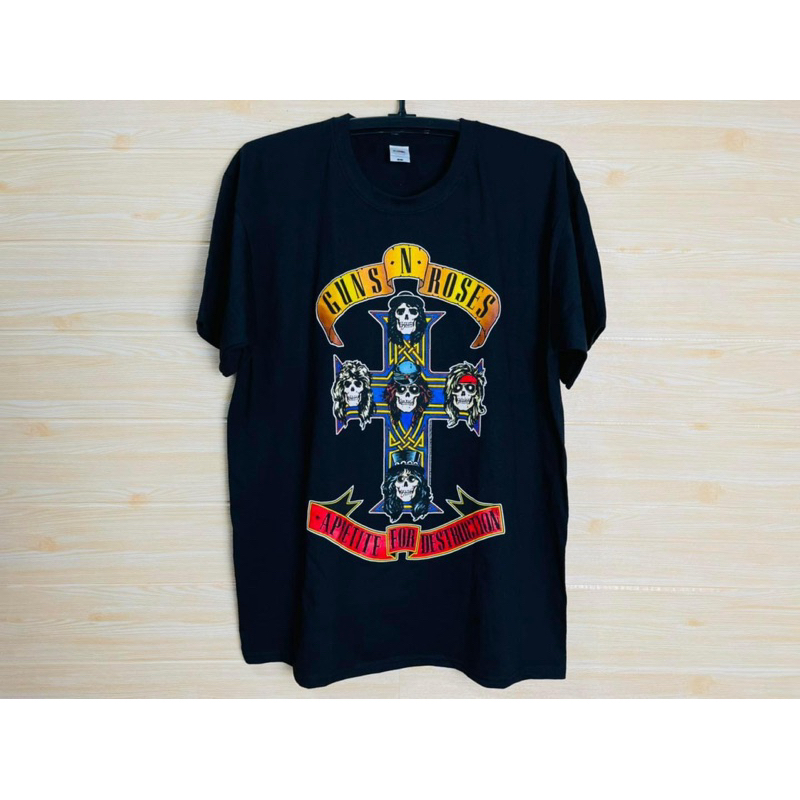 เสื้อวง Guns N Roses Appetite For Destruction ลิขสิทธิ์แท้💯