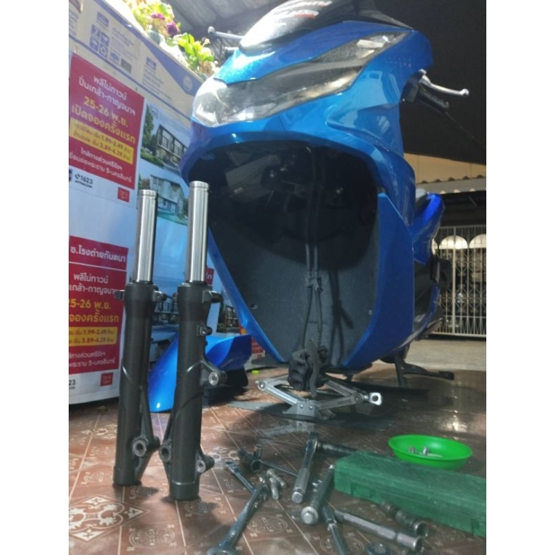 วาวโช้คหน้า, เพิ่มความนุ่ม pcx150 หัวกด -160 ใช้น้ำมันเบอร์ 10