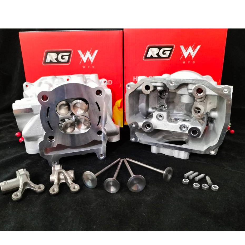 ฝา4วาล์วLead125-Pcx160ขนาด21/24 น็อตตั้งวาวล์ว+กระเดื่อง เหมาะกับลูก62+mmกระเดื่องใช้สำหรับเเคมที่ถอดตัวลดกำลังอัด