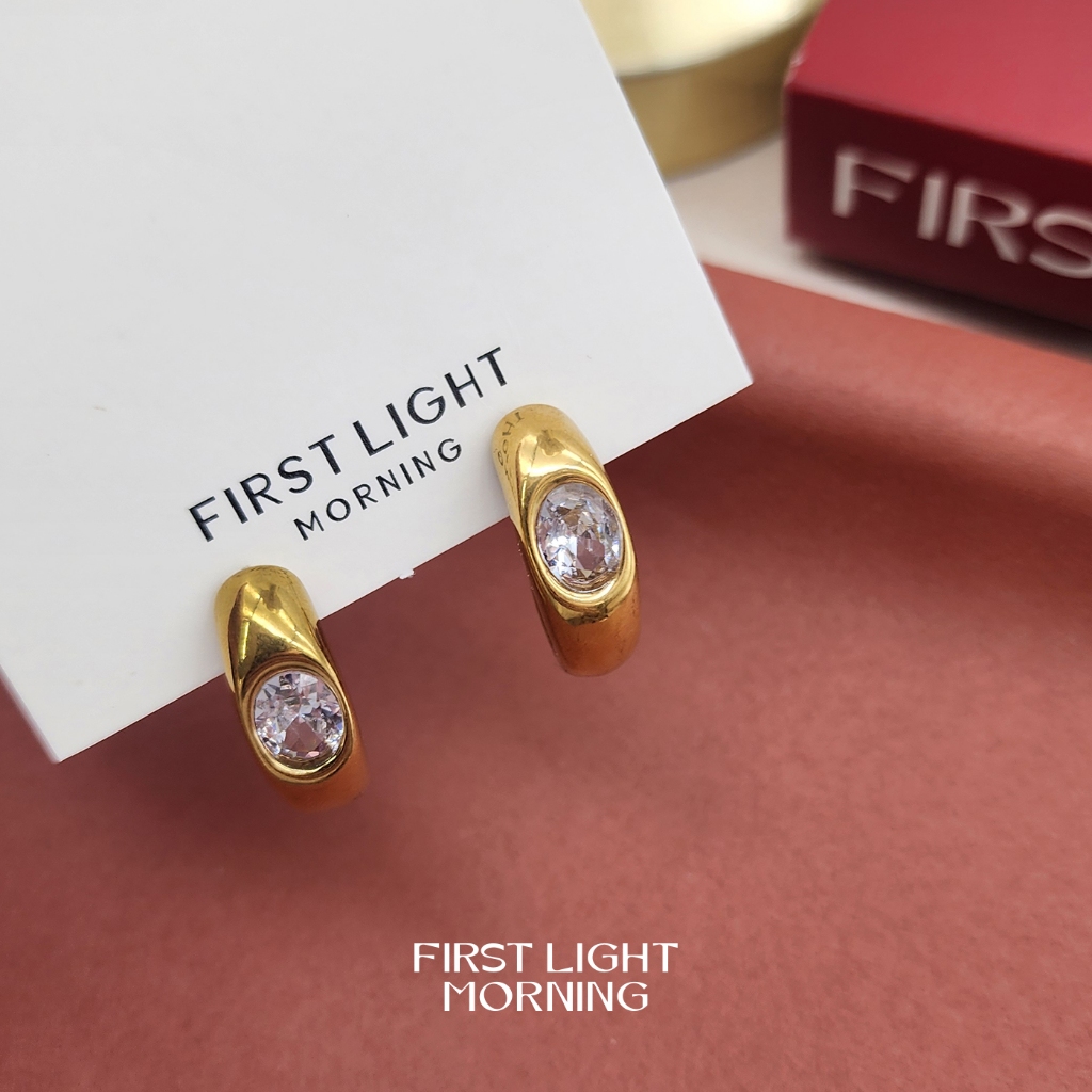 First Light morning : Ocie Earrings - Stainless Steel ต่างหู  สไตล์ Classy