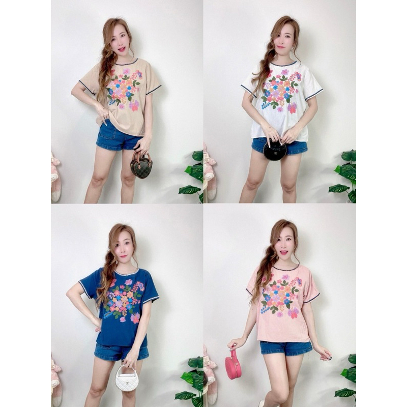 เสื้องานปัก โบฮีเมียน อก 48“ ยาว 23.5“ ผ้าฝ้าย เนื้อดี ไม่ร้อน ทรงสวย ส่งไว สาวอวบใส่ได้ แบรนด์ nudyda