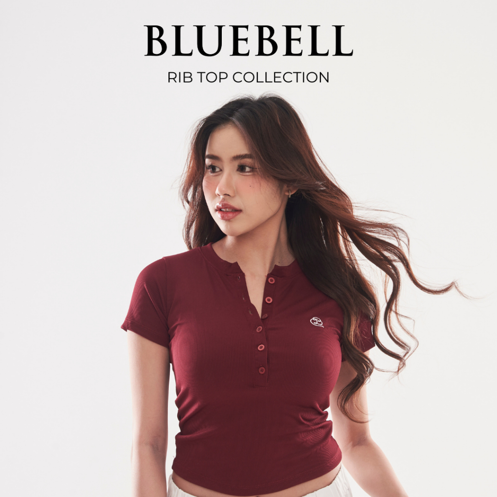 Rib top | เสื้อยืดผ้าร่องทรงเข้ารูปผู้หญิง พร้อมส่งทุกสี จัดส่งฟรี!