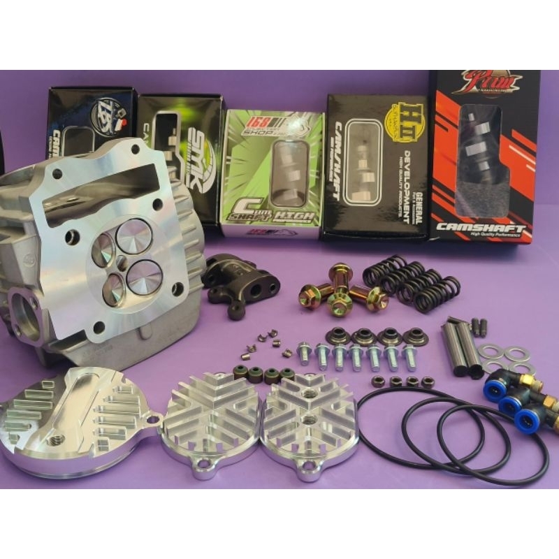 ฝาสูบ4วาล์วW125&ปลาวาฬ57,59,60,64,65,66,67,68พร้อมอุปกรณ์ครบชุด มอเตอร์ไซค์ สินค้าคุณภาพสูง