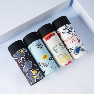 เซ็ต 4 ชิ้น กางเกงบ็อกเซอร์ชาย พิมพ์ลายเฉพาะ กางเกงบ็อกเซอร์…