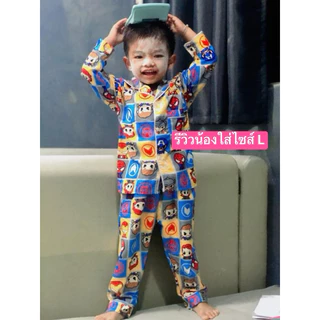 🌸พร้อมส่ง🌸>>ชุดนอนแขนสั้นขาสั้นเด็กผู้หญิง 9เดือน-8 ปี S M L XL XXL