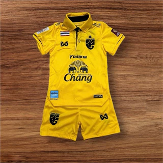 ชุดบอลเด็กคอปกสีพื้นสดใสเด็กหญิงชายใส่ได้มีไซร้เด็ก1ถึง13ขวบผ้าโพลีเอสเตอร์ใส่สบายไม่ร้อน