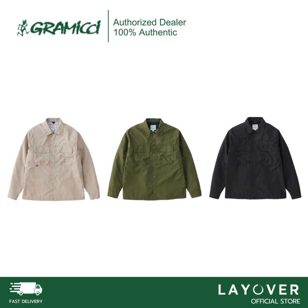 [ส่วนลด10% DDX10DECW3] Gramicci เสื้อเชิ้ตแขนยาว รุ่น Light Ripstop Utility Shirt