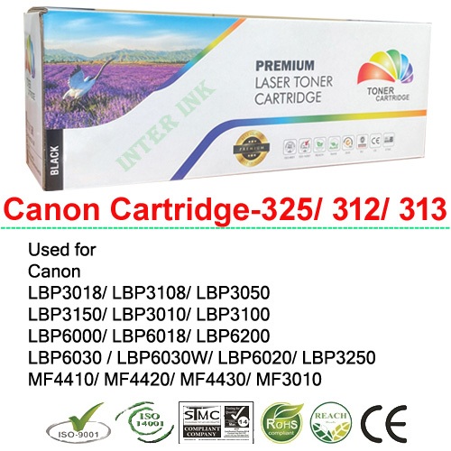 หมึกเทียบเท่า Canon LBP3018 / LBP3108 / LBP3050 (Cartridge-325) สีดำ Full Color