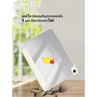 smart case for 10.2 gen9/8/7 gen5/6 เคส mini6 เคสไอแพด Air5 Air4 10.9 gen10 gen11 2025 หลังใสชาร์จปากกาในช่องใส่ปากกาได้