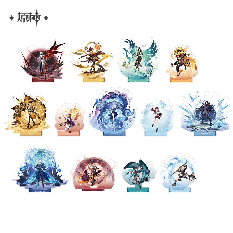 [ พร้อมส่ง / Official ] Genshin Impact Wish Artworks ( Splash Art ) Standee เกนชิน สแตนดี้ Wriothesley Furina Lyney