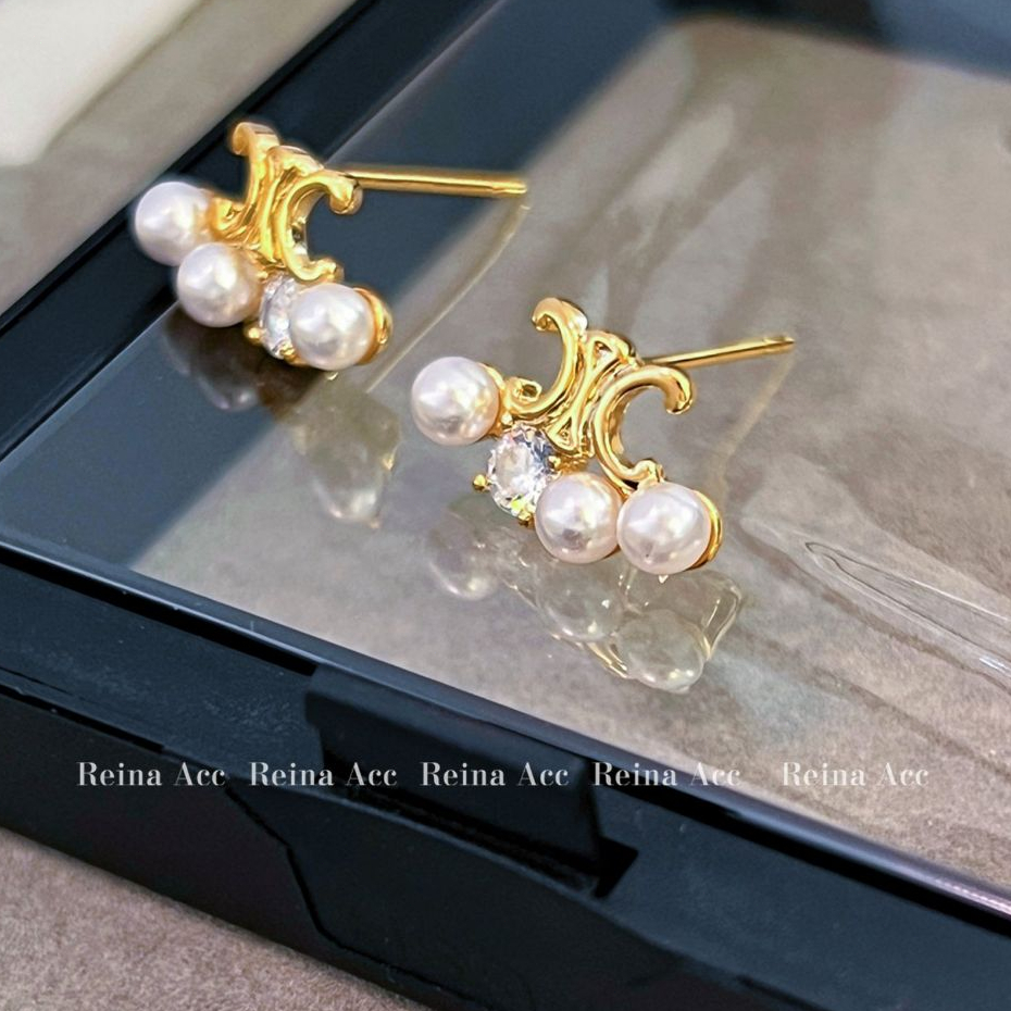 COD-ในไทย💖ต่างหูสตั๊ด ประดับไข่มุก ย้อนยุค ความรู้สึกระดับไฮเอนด์ สไตล์หรูหราแสง สำหรับผู้หญิง เครื่องประดับแฟชั่น-Kri - รูปที่ 6