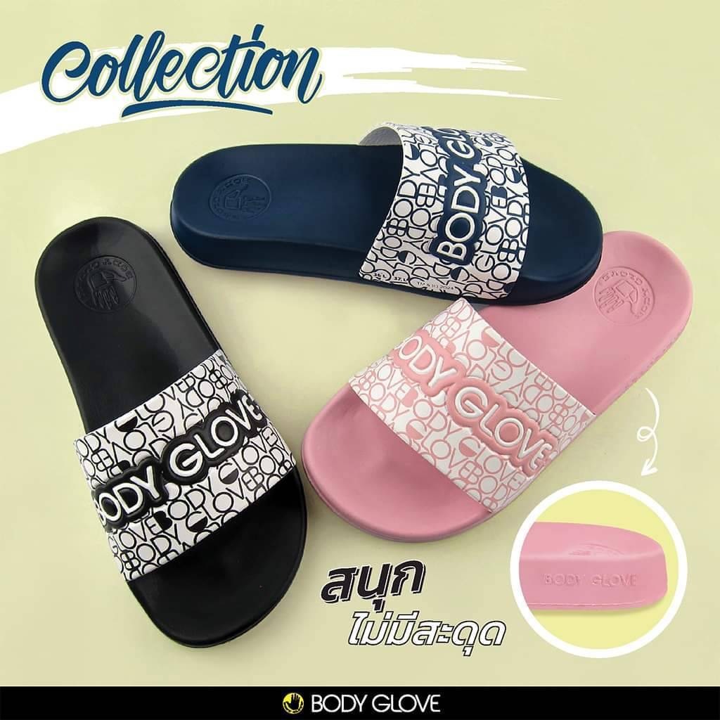 O รองเท้าแตะแบบสวม BODY GLOVE รุ่น BDG-BGL104  สี ดำ กรม ชมพู