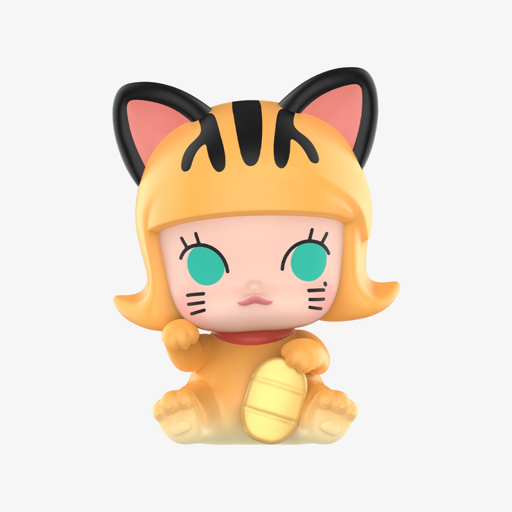 [สุ่ม] แบบซองเดียว POP MART POP BEAN Lucky Cat Series ไม่แกะซอง ของแท้