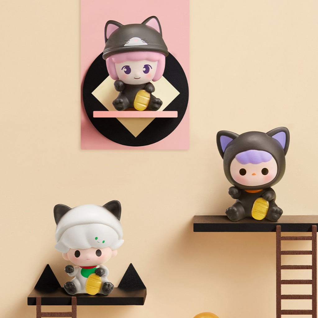 [สุ่ม] แบบซองเดียว POP MART POP BEAN Lucky Cat Series ไม่แกะซอง ของแท้