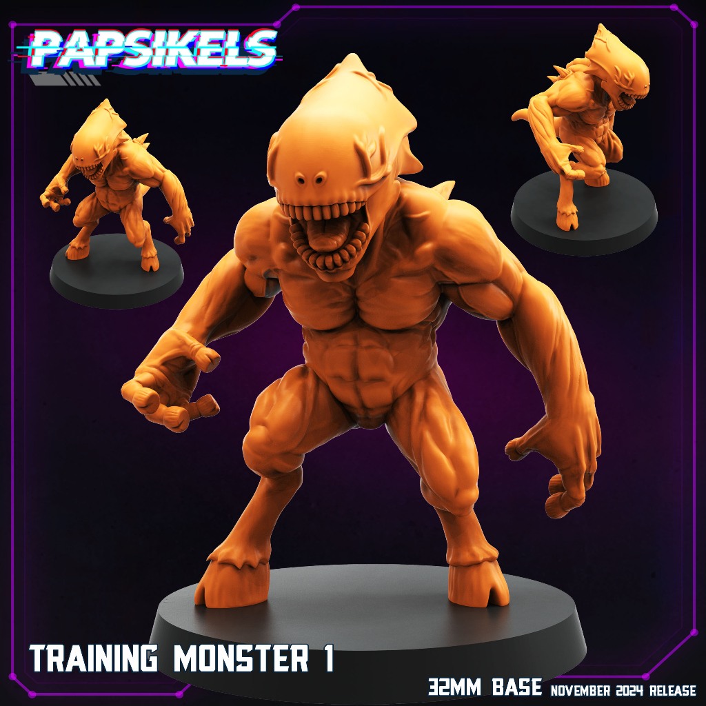 Training Monster (Yoju) [1] - Monster No. 8 - Aberration Monstrosity / 32mm scale 3D printed miniatu