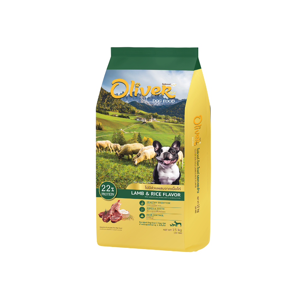 Oliver Dog Gold ขนาด 15 kg. รสแกะและข้าว