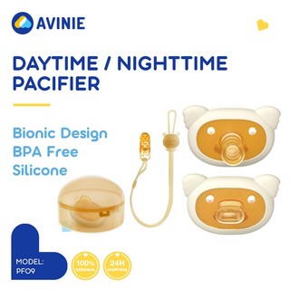 AVINIE จุกหลอกซิลิโคน ฟรีสาย+กล่อง จุกหลอก จุกดูด สำหรับเด็ก0-2ขวบ จุกหลอกหัวกลม จุกหลอก เด๊กแรกเกิด DPF09