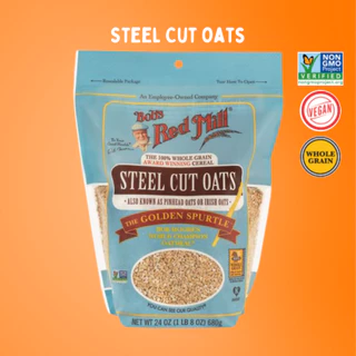 Bob's Red Mill Steel Cut Oats | บ็อบส์เรดมิลล์สตีลคัทโอ๊ต 680g| Sunshine Market