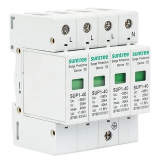 SUP1H-40 Surge Protective Device SPD 20KA/40KA กันฟ้าผ่า 1P 2P 3P 4P สำหรับไฟบ้านAC SUNTREE