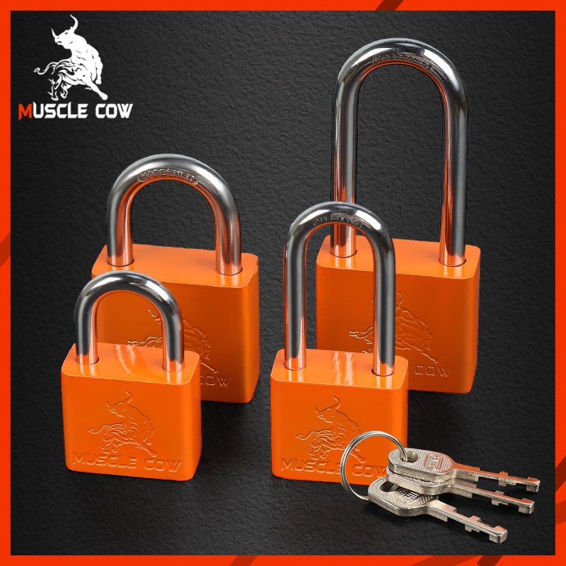 กุญแจ Muscle Cow กันน้ำ ขนาด 30-50 มิล กุญแจทองเหลือง โซโล แม่กุญแจ ของแท้ 100% กุญแจสปริง กุญแจบ้าน กุญแตตู้ กุญแจลิ้นช ราคา ถูกที่สุด ดีลบีเคเค