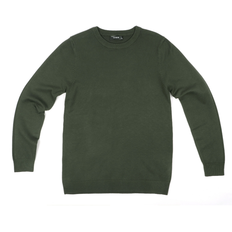 OASIS เสื้อสเวตเตอร์ เสื้อกันหนาว แขนยาว เสื้อไหมพรม รุ่น MSW-4694 สีเบจ,ดำ,เทาดำ,กากี,กรมท่า, เขียว