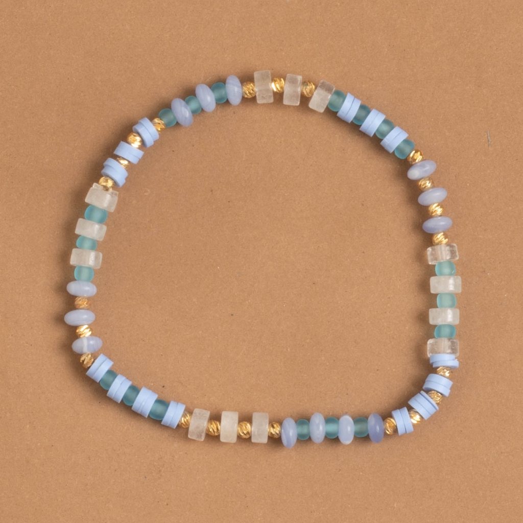 COTTON CANDY BLUE CRYSTAL BRACELET