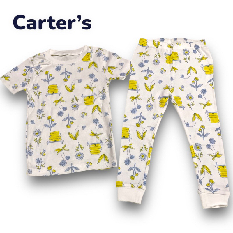 KIDG18-ชุดนอนเด็กขายาว Carter ผ้านิ่ม ใส่สบาย วัย 2-5 ขวบ