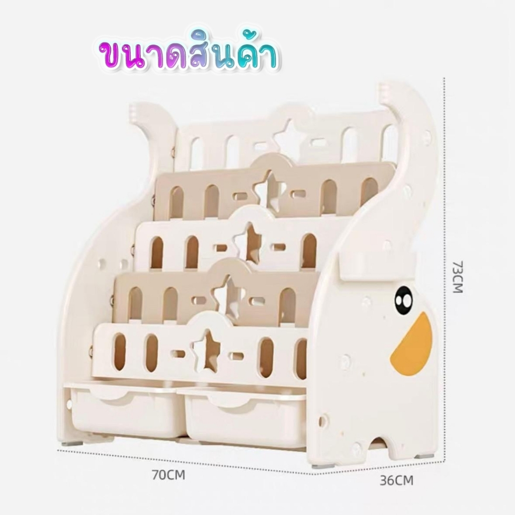 NB-TOYS  พร้อมส่ง   ชั้นใส่หนังสือ วางหนังสือเด็ก ที่วางของมีกล่อง บรรจุได้เยอะมาก มีสองฟังก์ชั่น ราคา ถูกที่สุด ดีลบีเคเค แกลเลอรีภาพที่ 3