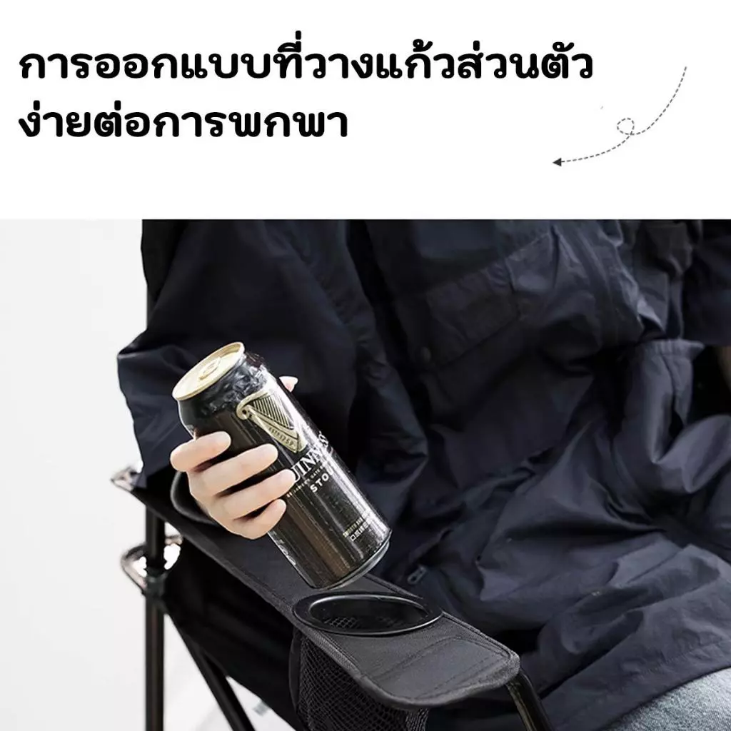 เก้าอี้ปิคนิคพับได้ เก้าอี้แคมป์ปิ้ง รองรับน้ำหนัก 150 กก thumbnail 5