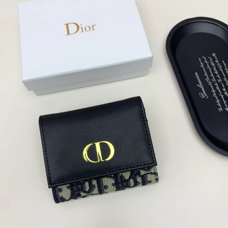 DIOR Popular Multi functional Short Wallet Card Bag Vip Gift