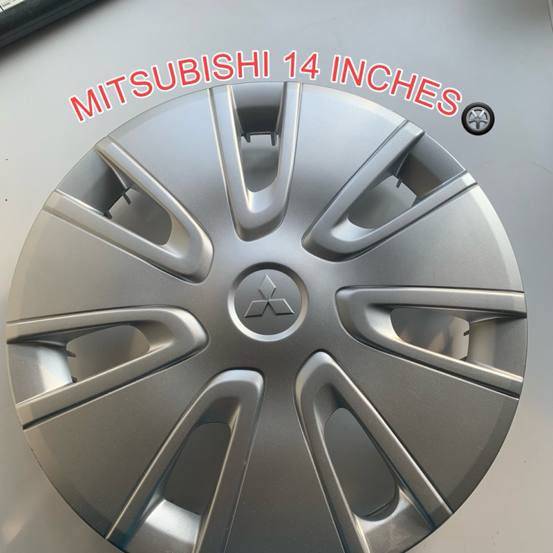 ฝาครอบกระทะ ฝาครอบล้อ mitsubishi มิตซูลายสวยงาม ขอบ14นิ้ว
