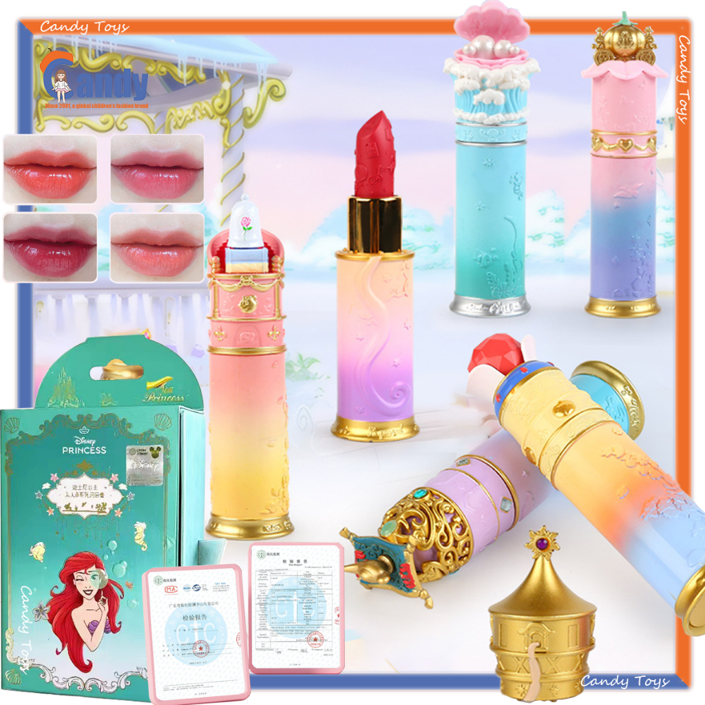 Disney​ Princess​ ลิปสติกเจ้าหญิงดิสนีย์ ลิปสติกเด็ก เครื่องสำอางค์เด็ก ของเล่นแต่งหน้าเด็ก ออร์แกนิค บำรุงริมฝีปาก