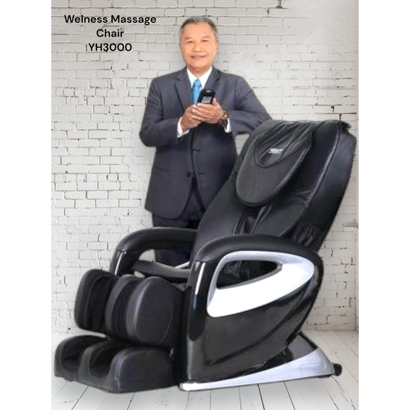 เก้าอี้นวดไฟฟ้าWelnessMassageChairYH3000ทำงานได้ด้วยระบบตั้งโปรแกรมแบบอัตโนมัติ📌มือสอง📌แถมชุดหนังครบ