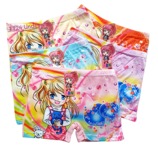 กางเกงในเด็กผู้ชาย แบบมีขา แพ็ค 10 ตัว คละสี ผ้านิ่ม ใส่สบาย ลายน่ารัก S-XXL