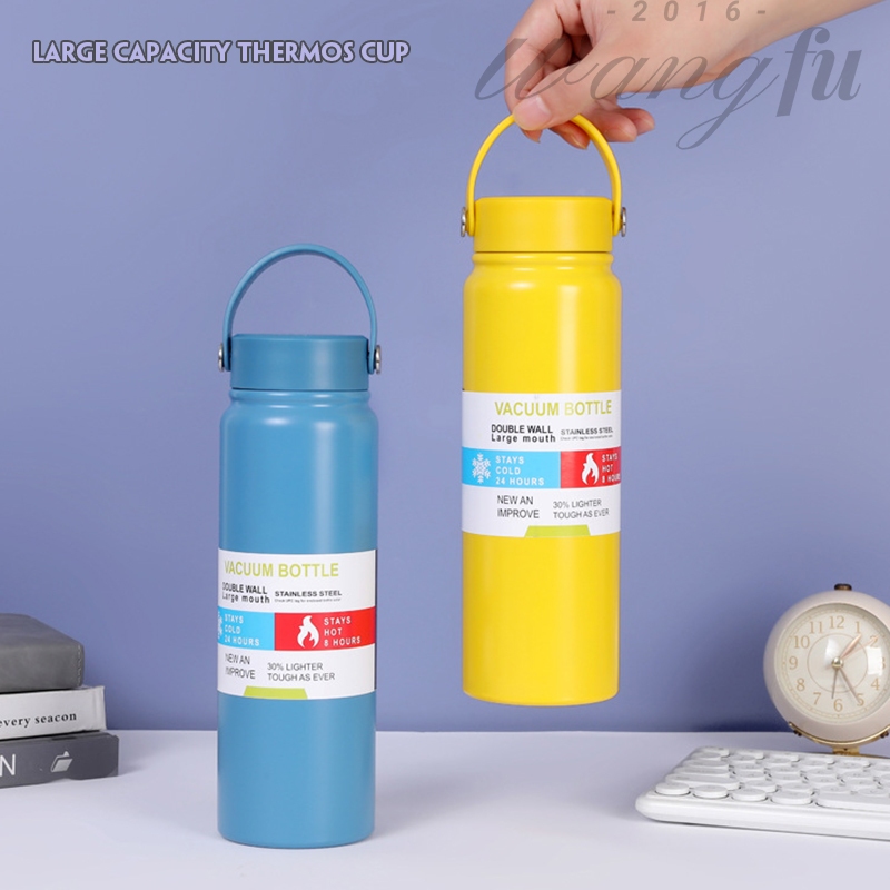 กระบอกน้ำ 800มล เก็บอุณหภูมิ กระบอกน้ำ ร้อน เย็น 27ออนซ์ ขวดน้ำอุณหภูมิ สีสันสดใส B0168
