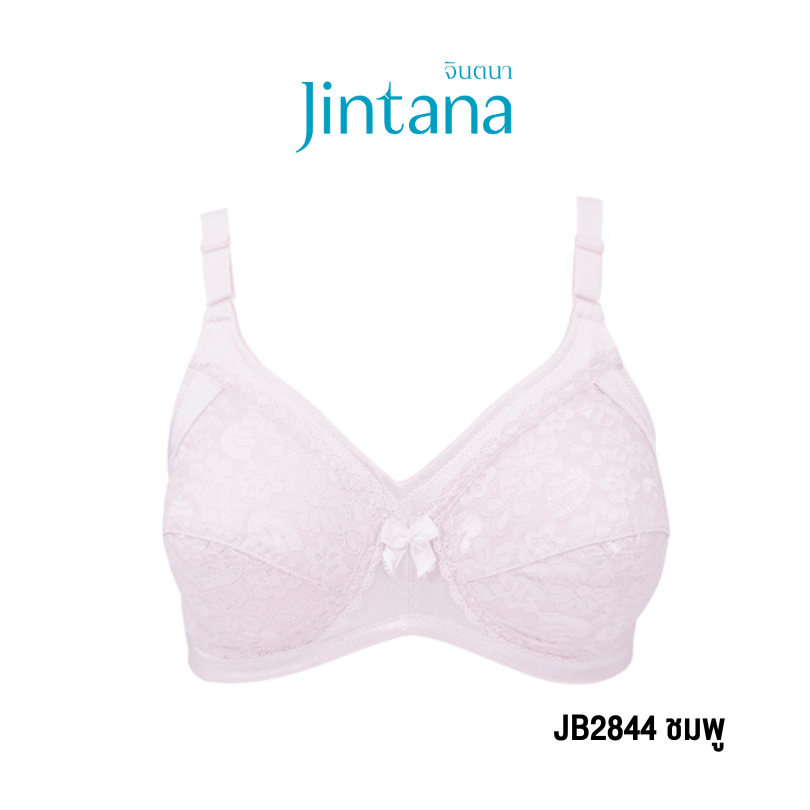 Jintana เสื้อชั้นใน (ไม่เสริมโครง) รุ่น Basic Bra รหัส JB2844 สีชมพู