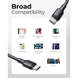 สายชาร์จ Voltme EDC USB-C to USB-C 3A/60W Fast Charging Cable USB2.0 รองรับ PD ชาร์จเร็ว (1.2M / 2M / 3M)