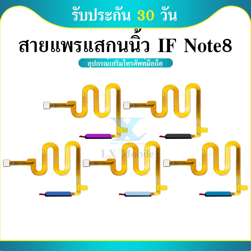 แพรสแกนนิ้ว ( Finger ) ปุ่มเปิดปิด สําหรับ infinix Note8 X692