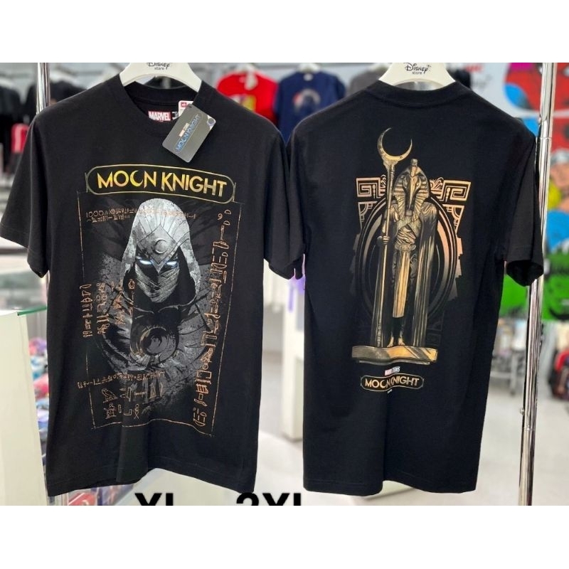 เสื้อMarvel  ลาย Moon Knight สีดำ ลิขสิทธิ์แท้💯 (Mx-130)