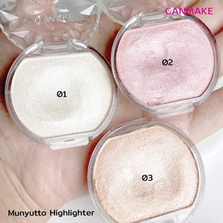 CANMAKE Munyutto Highlighter 4 เฉดสี ไฮไลท์แคนเมค เนื้อเจลลี่ หน้าฉ่ำ เนียนนุ่ม เกลี่ยง่าย